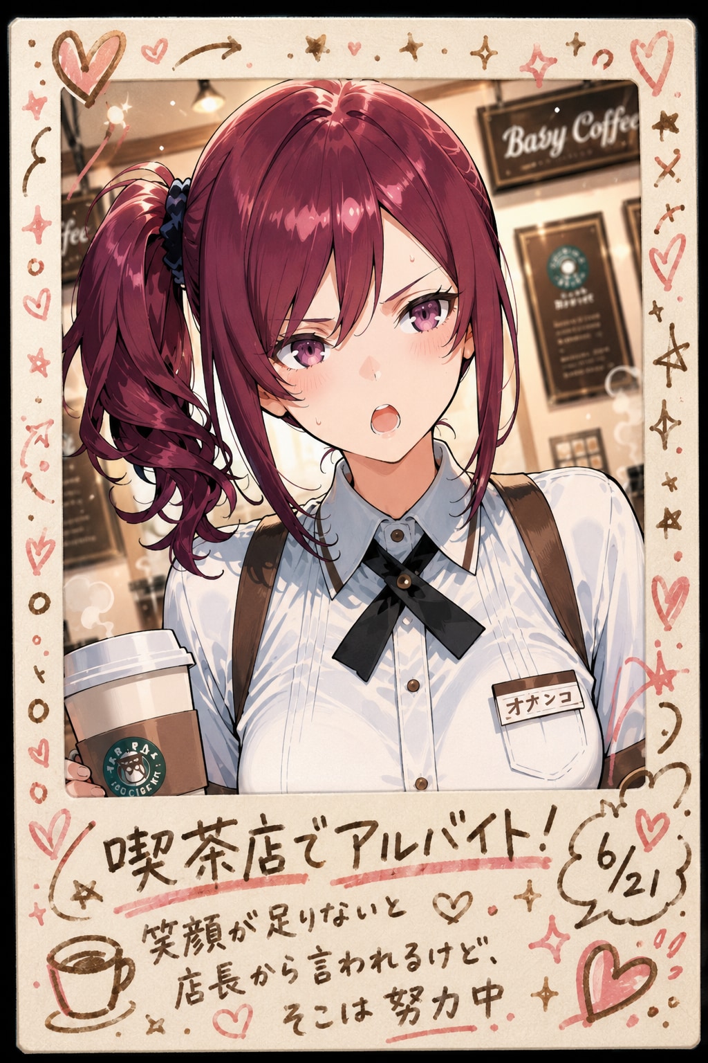 アルバイト初日の子