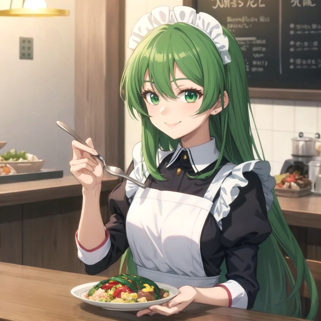 カウンター裏での味見