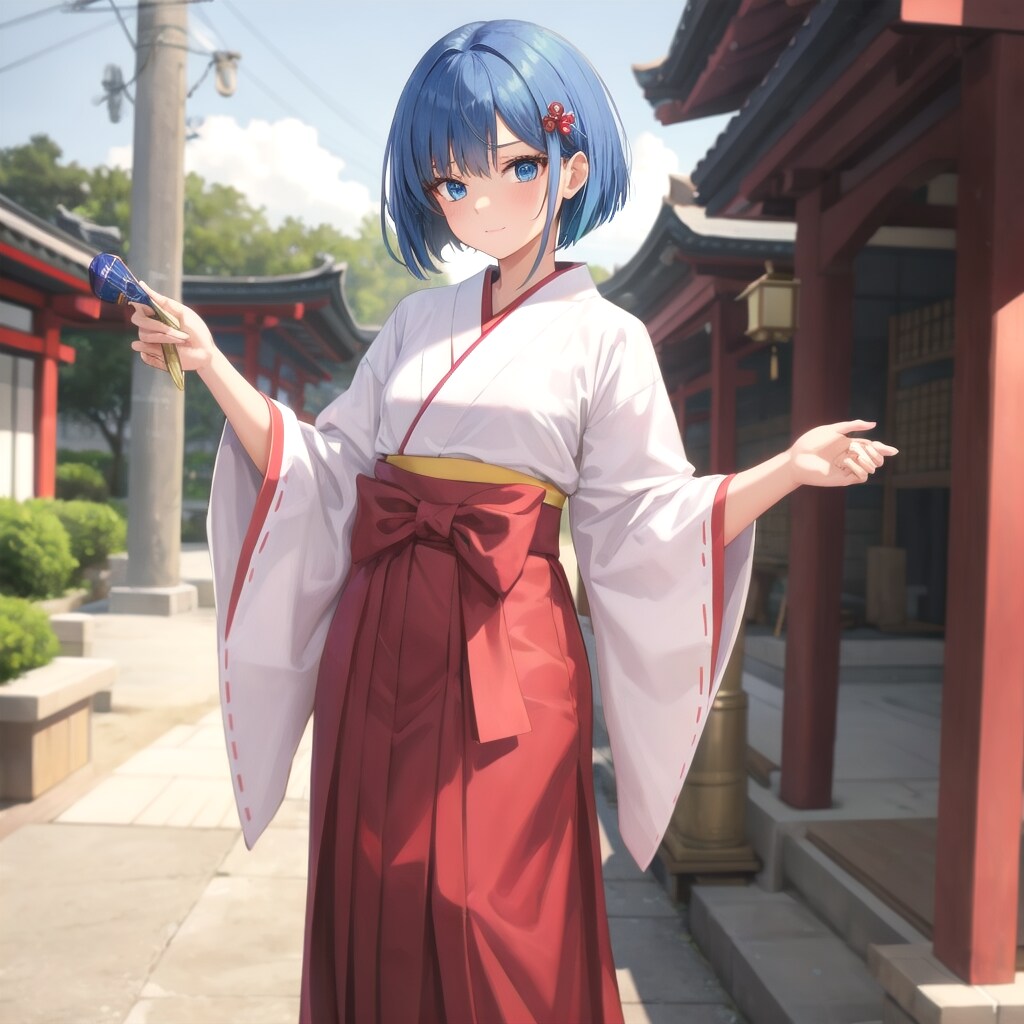 モダンミックス巫女 | の人気AIイラスト・グラビア