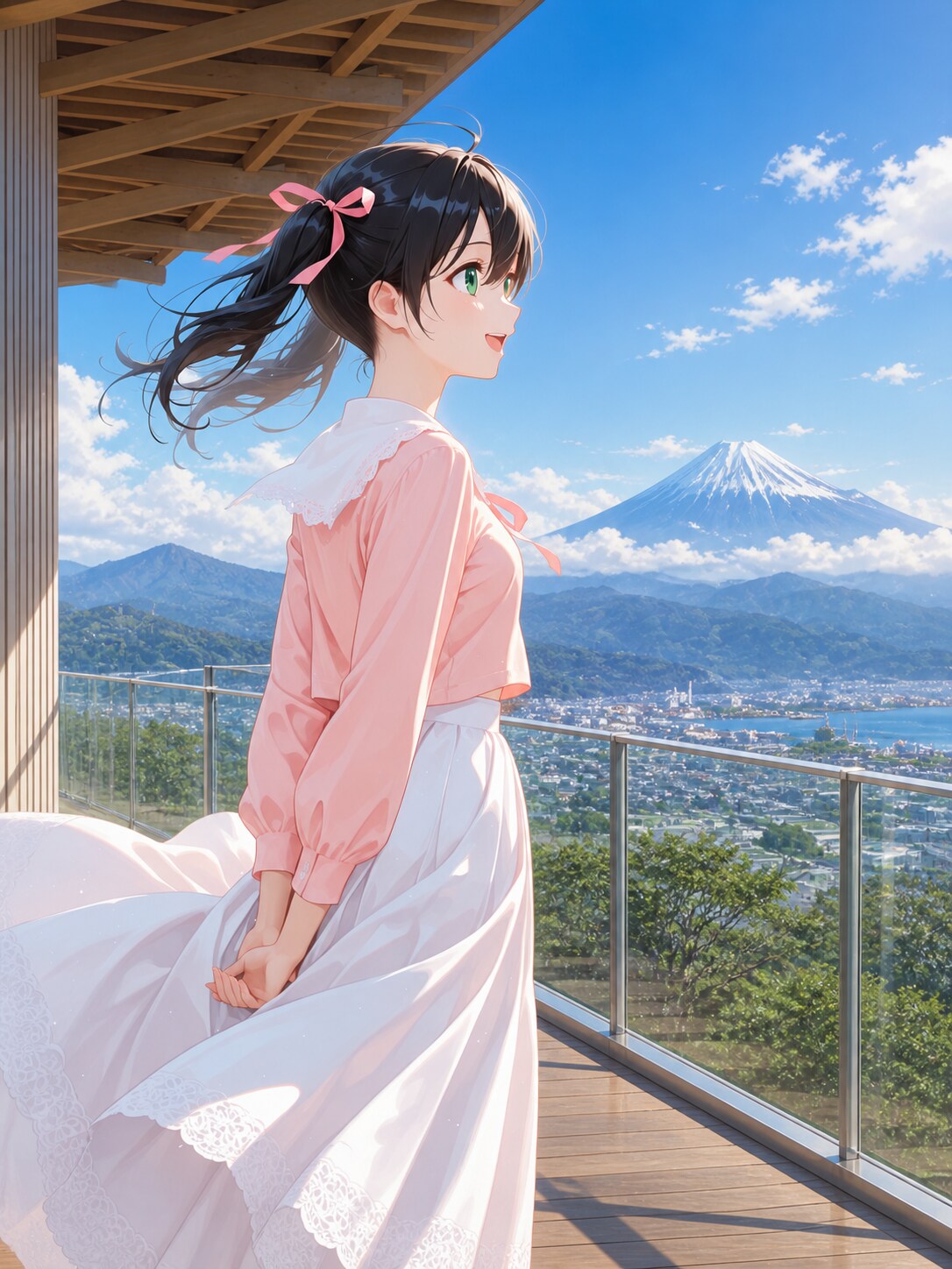 日本平公園山頂展望台 | の人気AIイラスト・グラビア