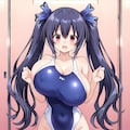 ノワール：爆乳化競泳水着編 2枚目