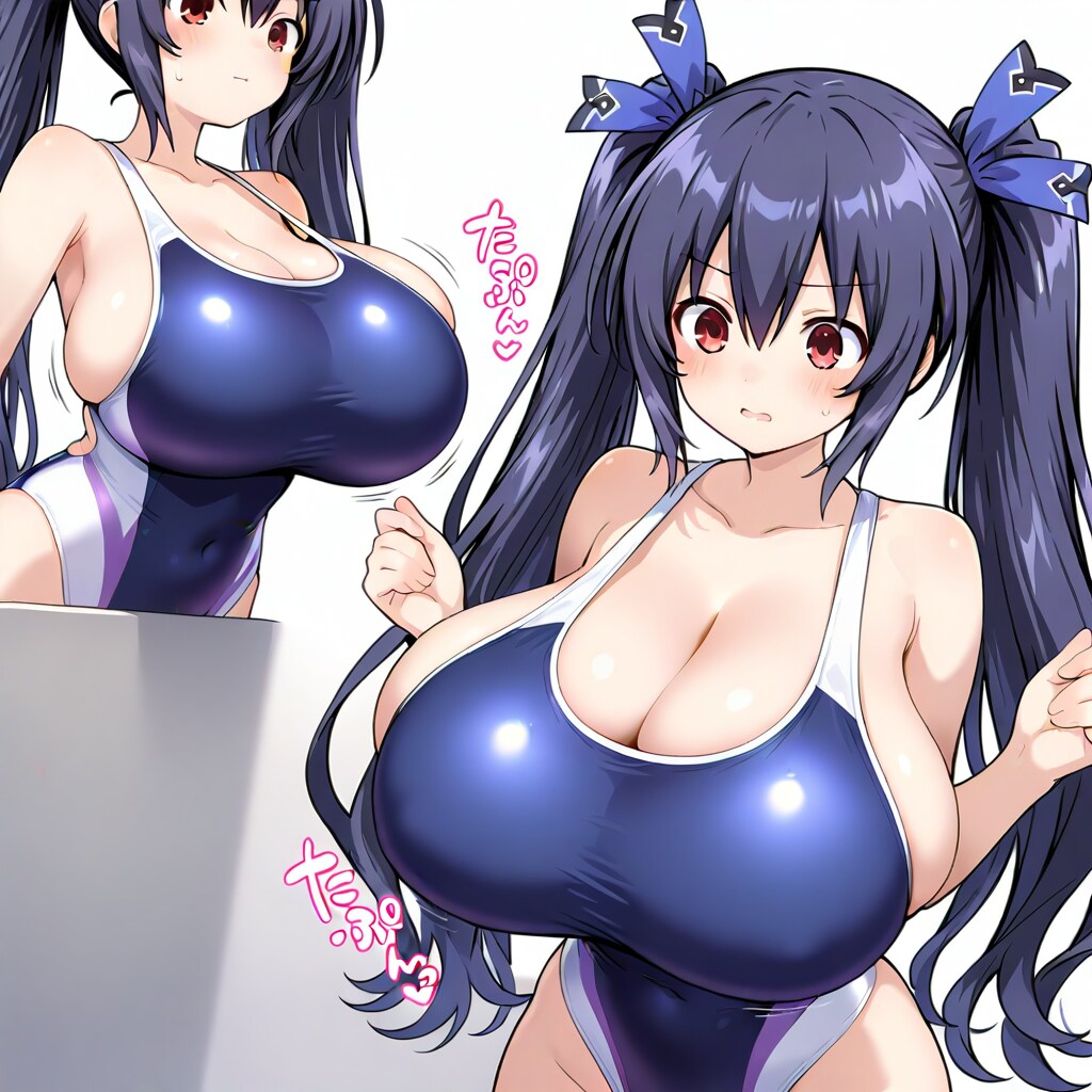 ノワール：爆乳化競泳水着編