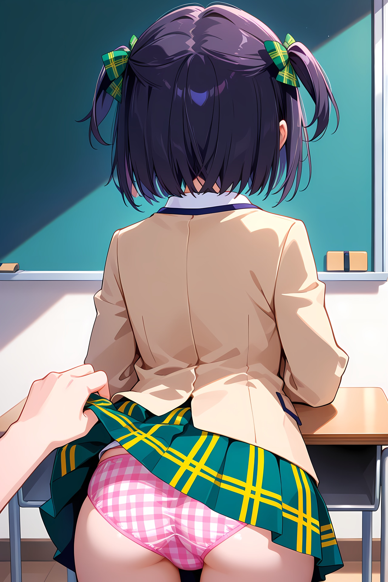 スカートめくり