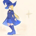 箒で飛び立つ魔女っ娘（12枚　> ボタンを連打するとアニメーションっぽくなります！） 4枚目