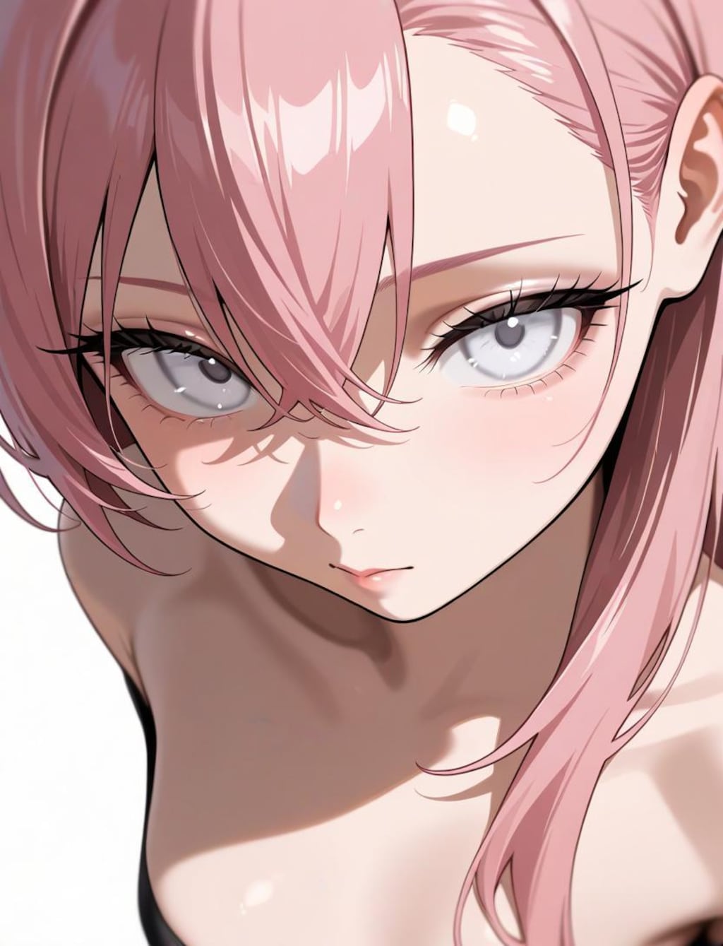 桃髪白眼ちゃん