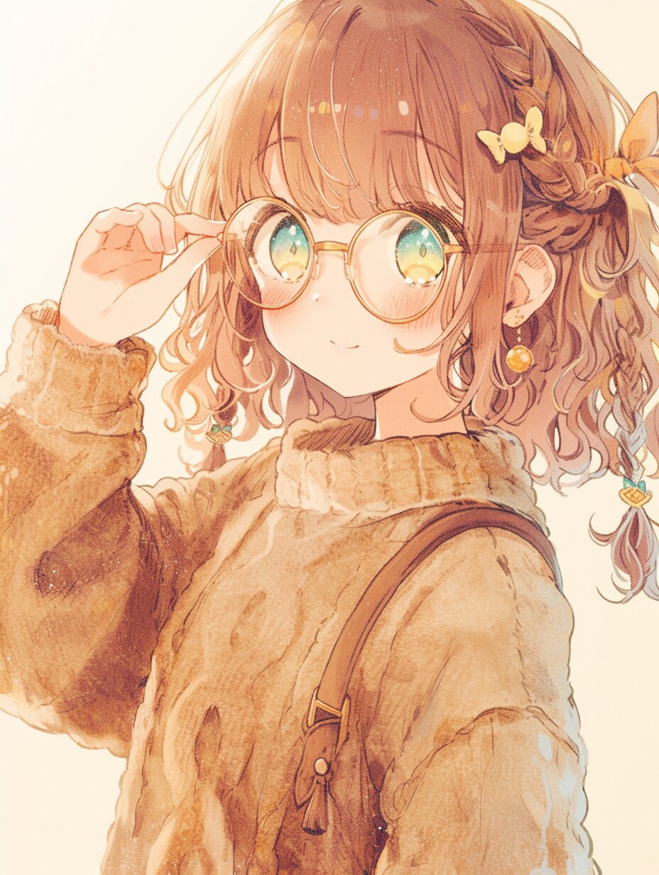 眼鏡娘。 | の人気AIイラスト・グラビア