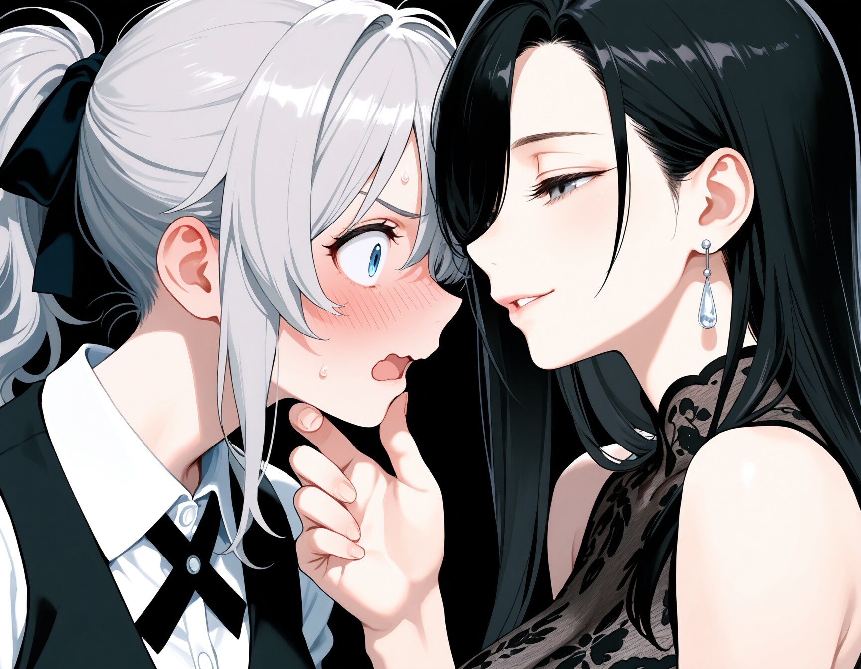 あら、メイクがよれてるわ