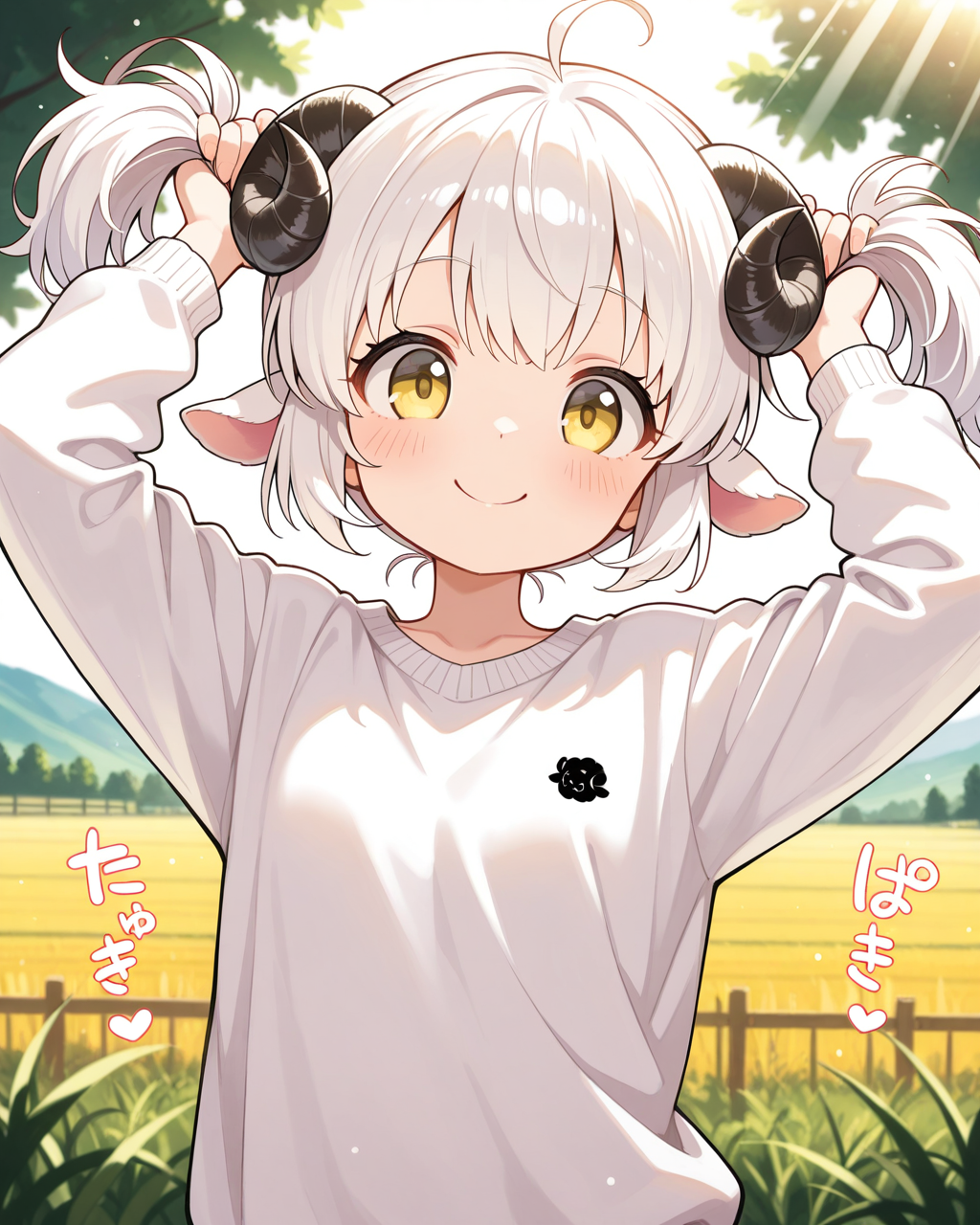 メイちゃんの手ツインテ