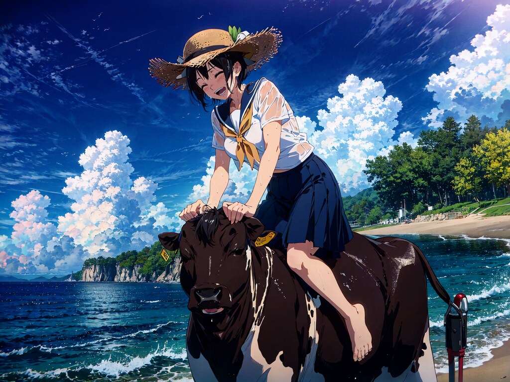 ウミウシと戯れるヤバいJK