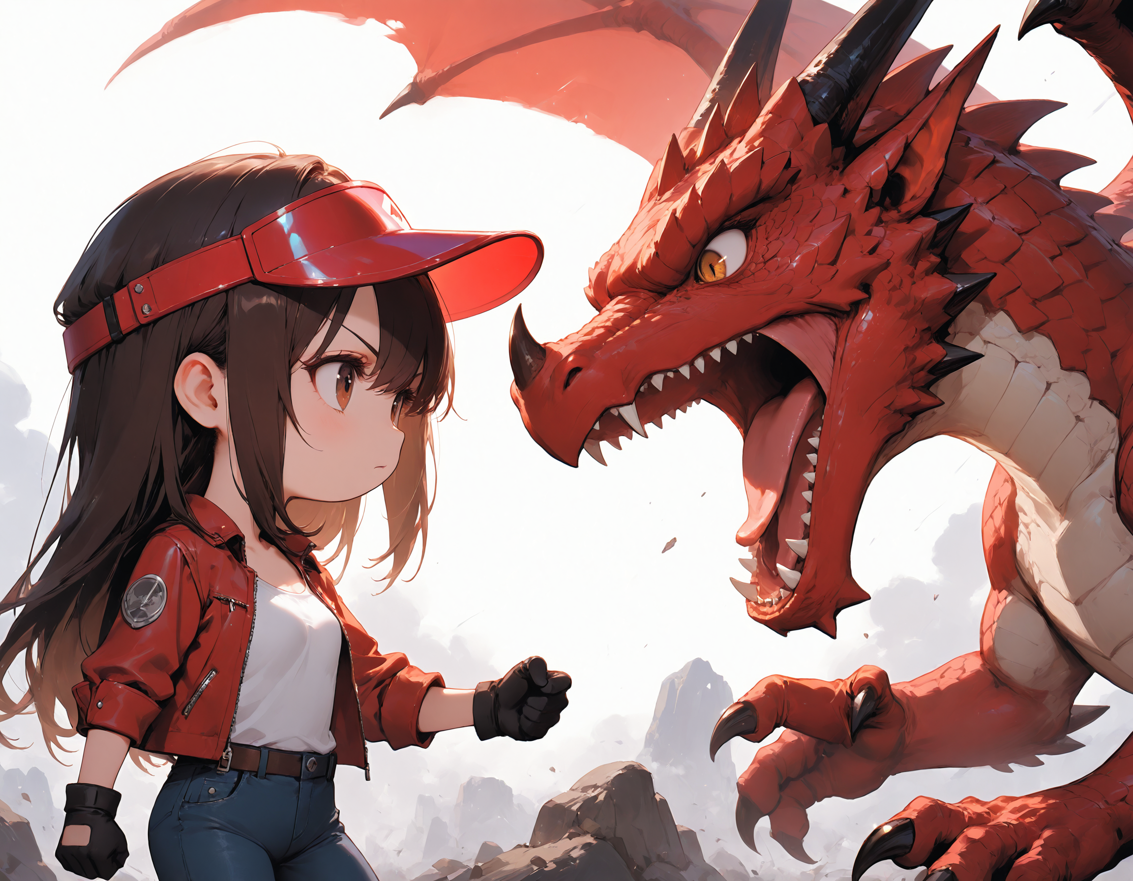 ちび美雪vsレッドドラゴン | の人気AIイラスト・グラビア