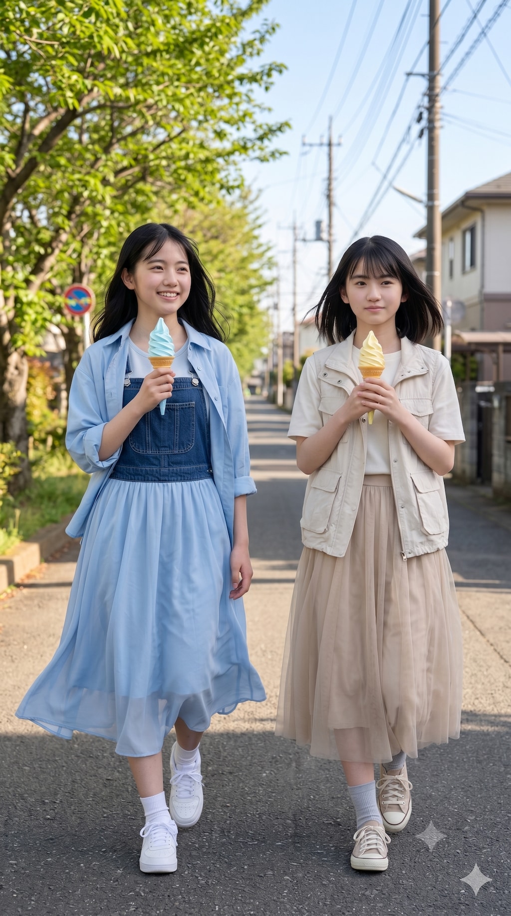 普通の美少女たち　ソフトクリーム