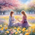 💓春の水彩画の展覧会 2枚目