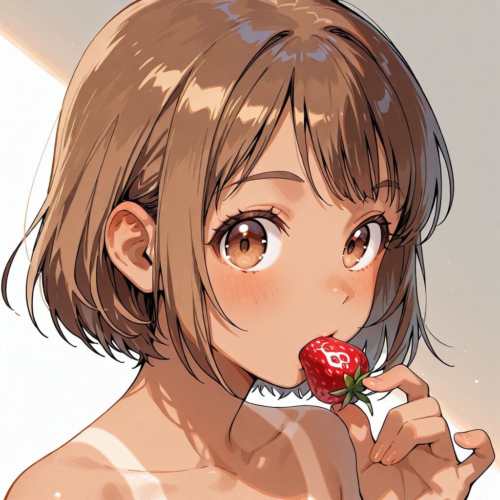 清瀬こむぎと苺