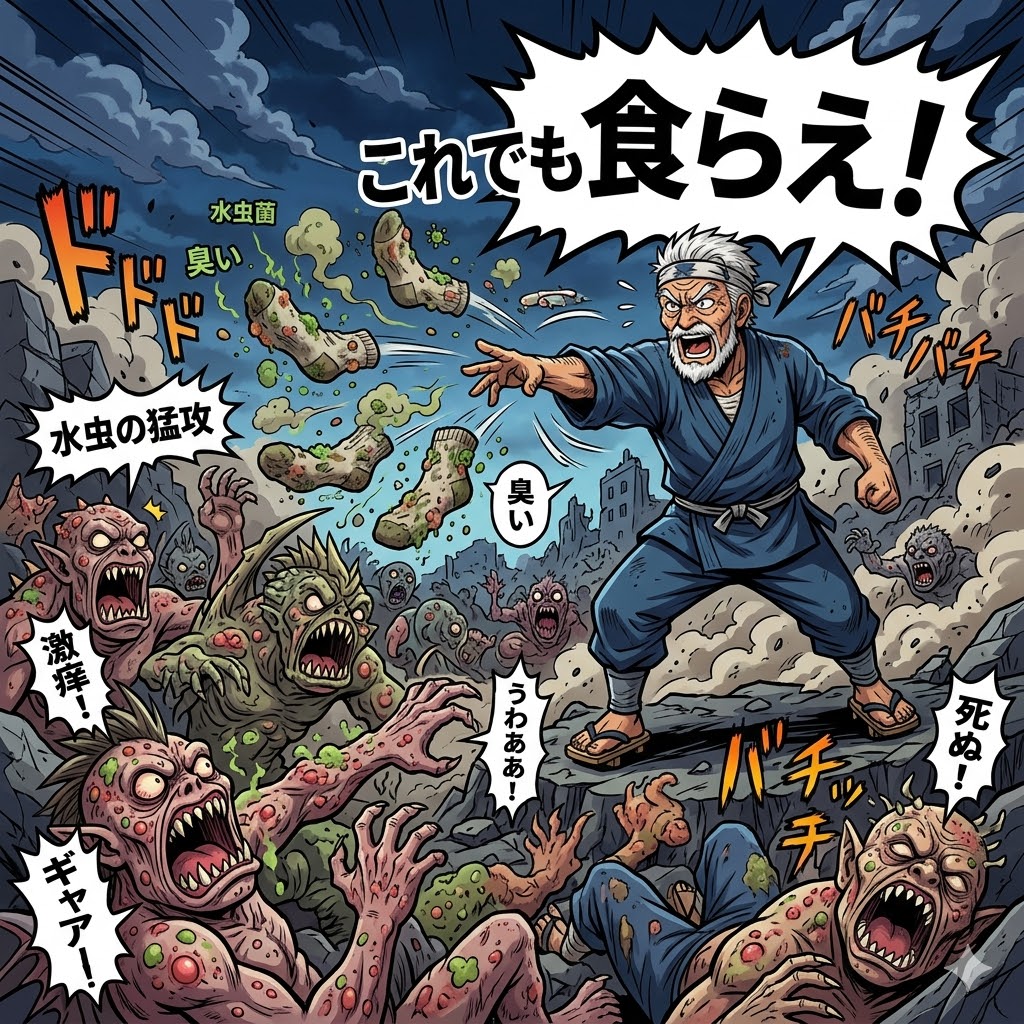 必殺！水虫の靴下攻撃🚀 | の人気AIイラスト・グラビア