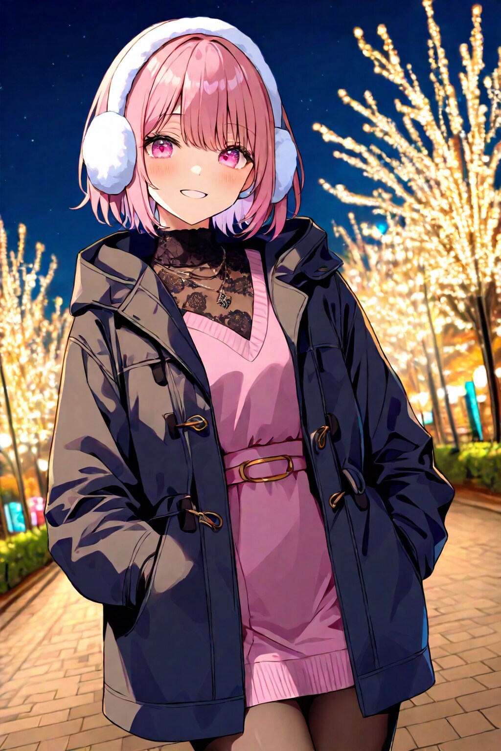 PRISMちゃんとイルミネーション | の人気AIイラスト・グラビア