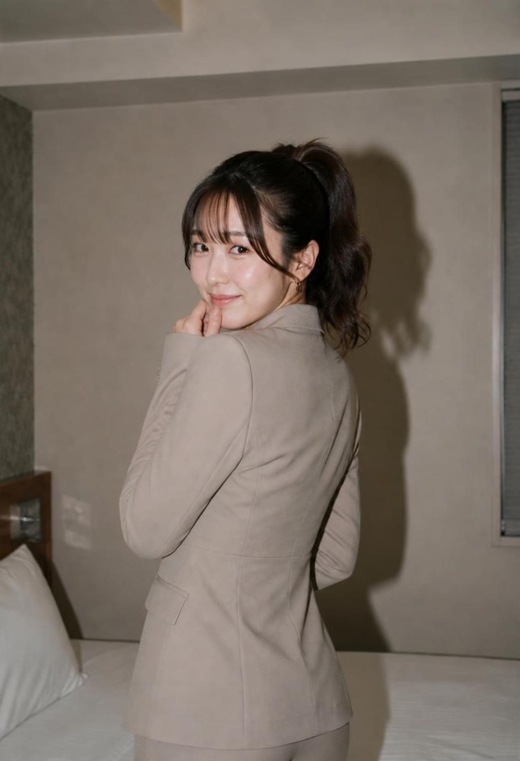 お堅い仕事の女性の私服グラビア