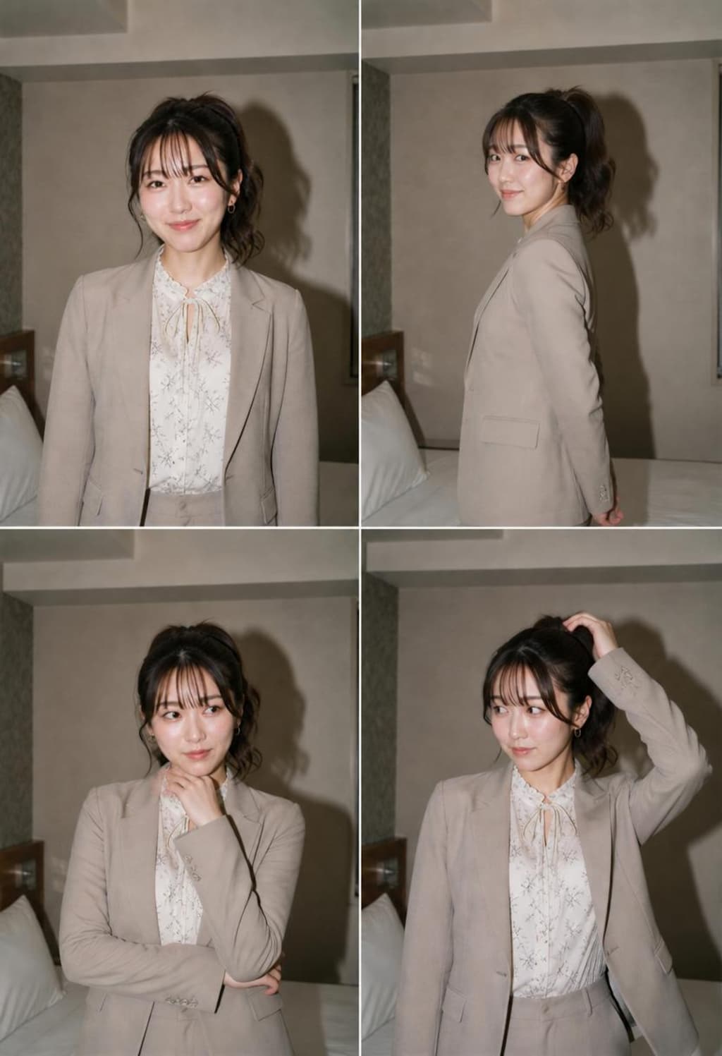 お堅い仕事の女性の私服グラビア