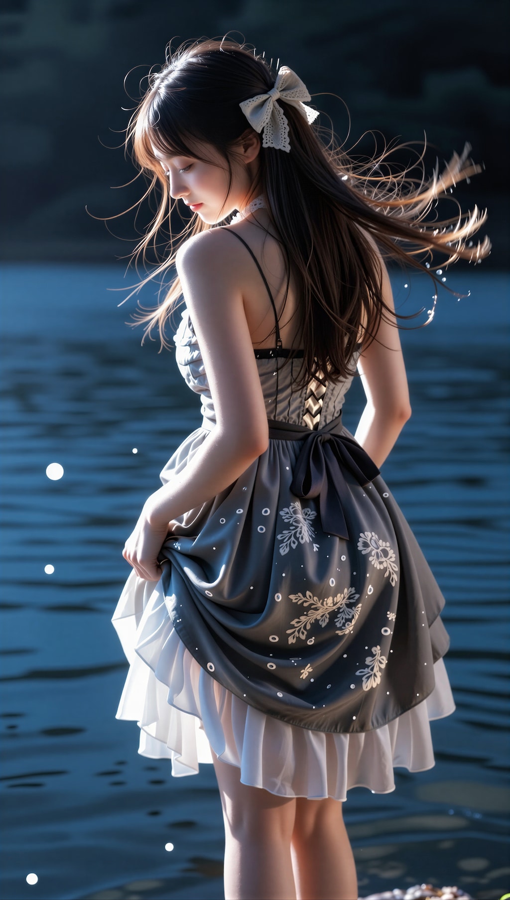 水辺のゴシックドレス 4