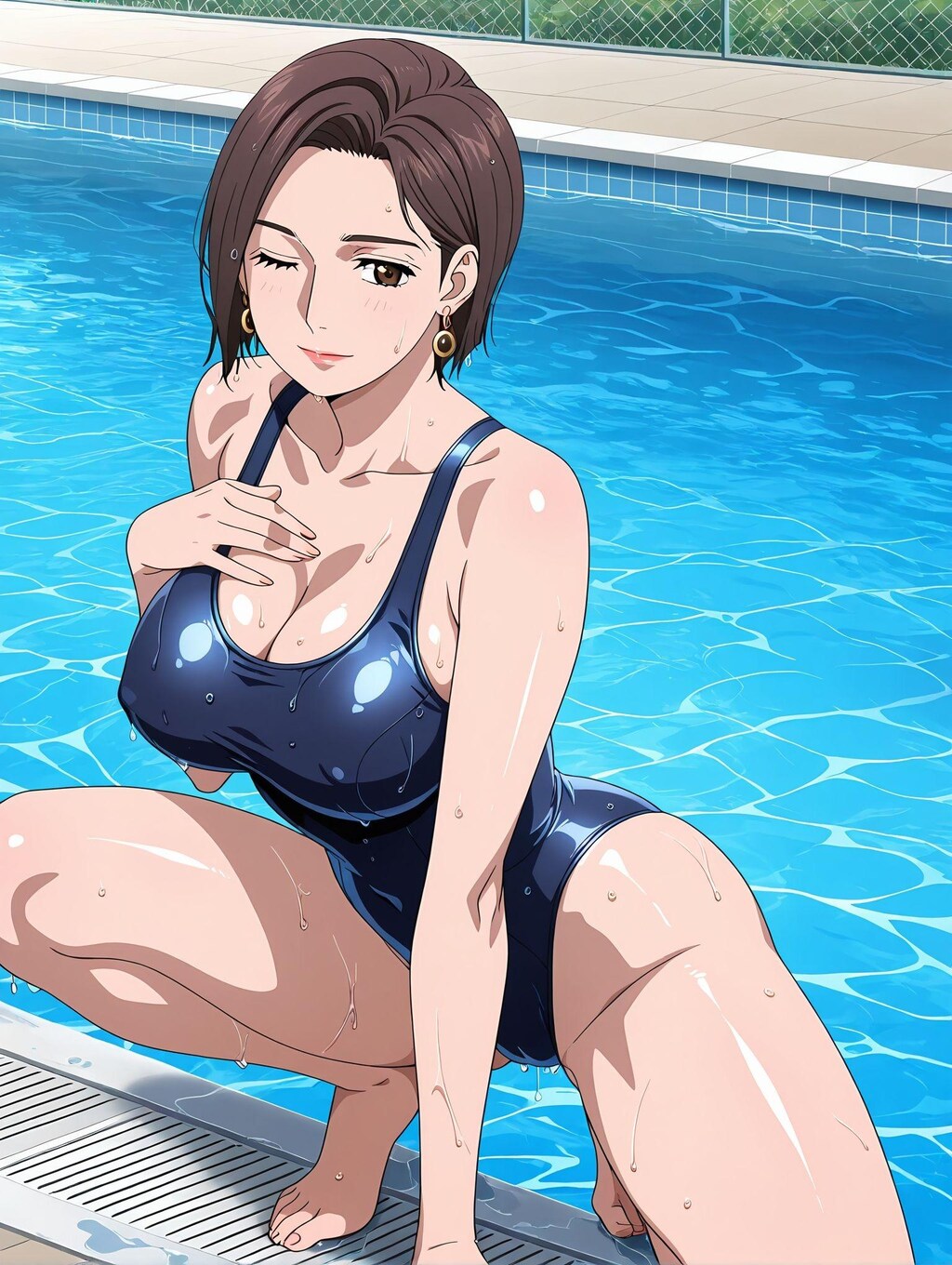 西園寺真由子×スク水