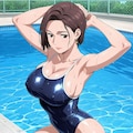 西園寺真由子×スク水 3枚目