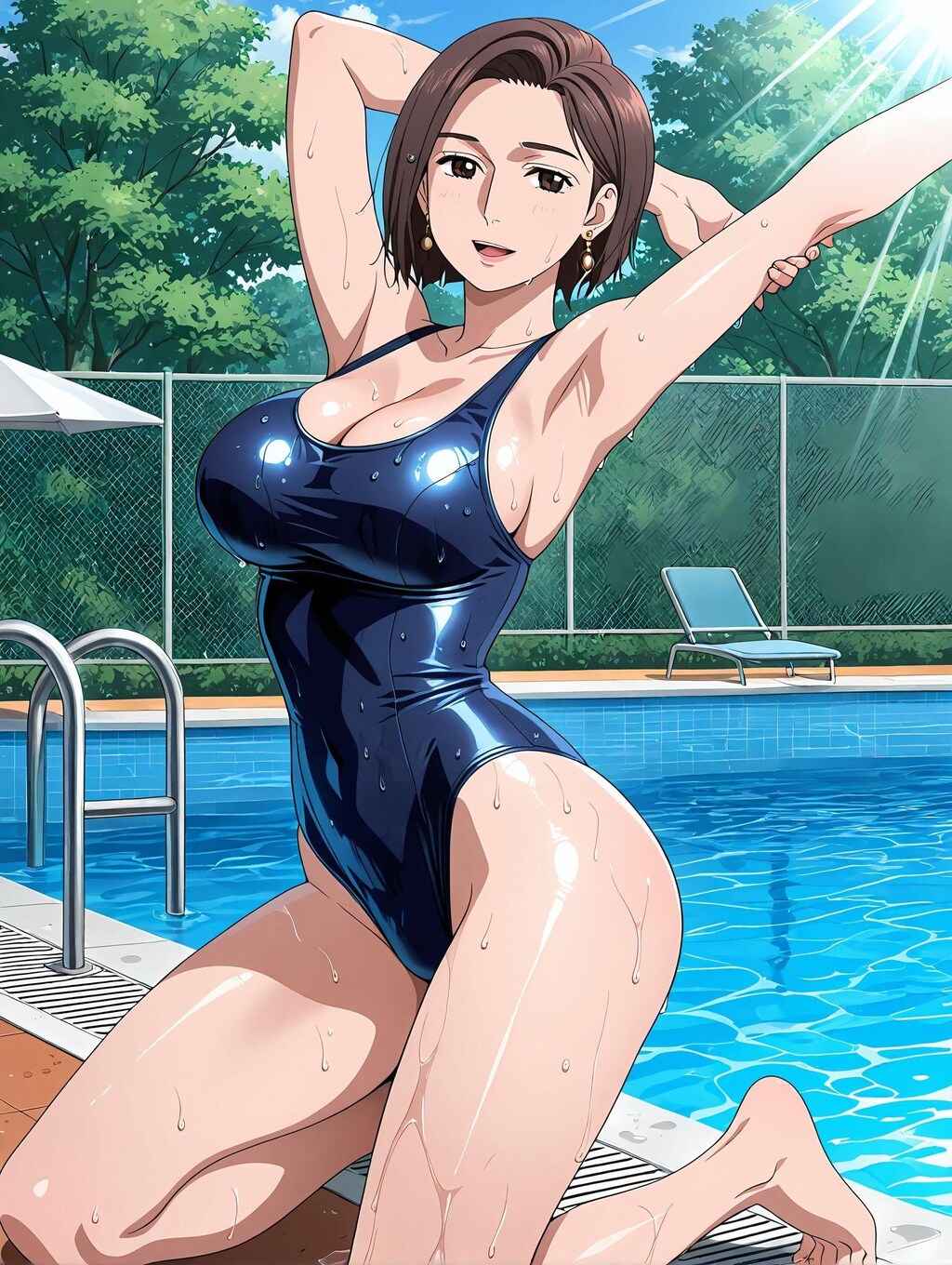 西園寺真由子×スク水