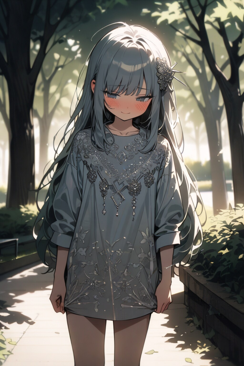 恥じらいの中の美しさ