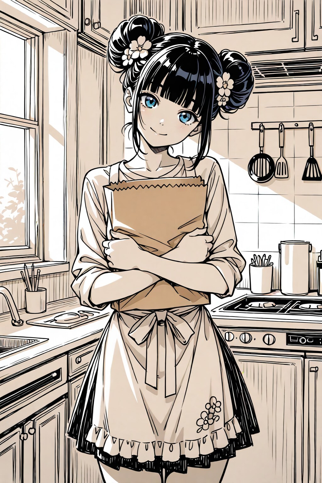 かおるのおだんごちゃんスケッチ３１ | の人気AIイラスト・グラビア