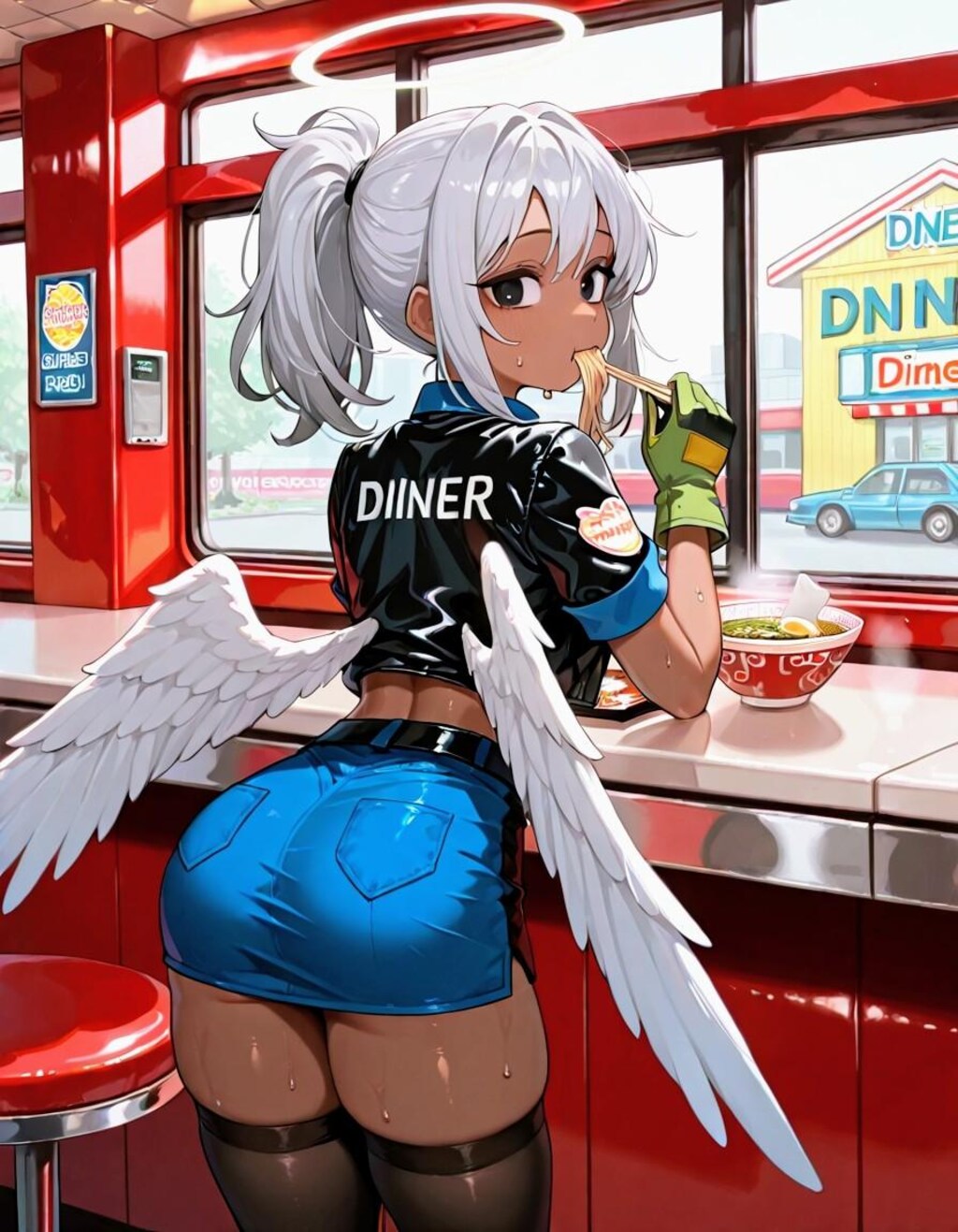 後ろ姿の、アイコお姉やん🪽