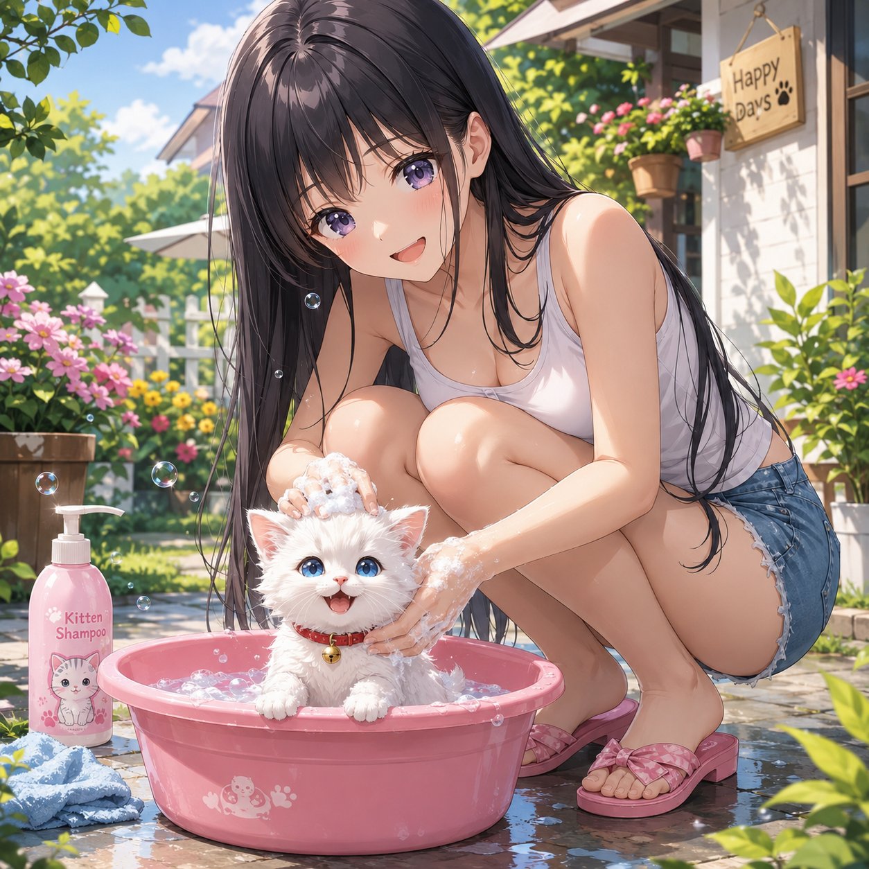 ししょちゃんと子猫 ChatGPT | の人気AIイラスト・グラビア