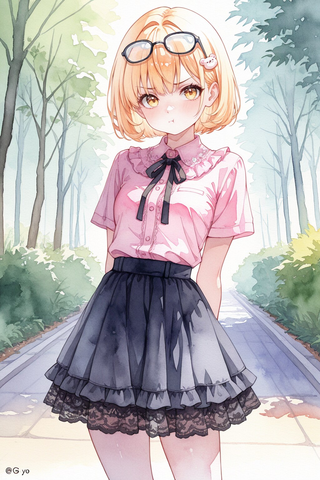 cafeで休憩中のマルさん