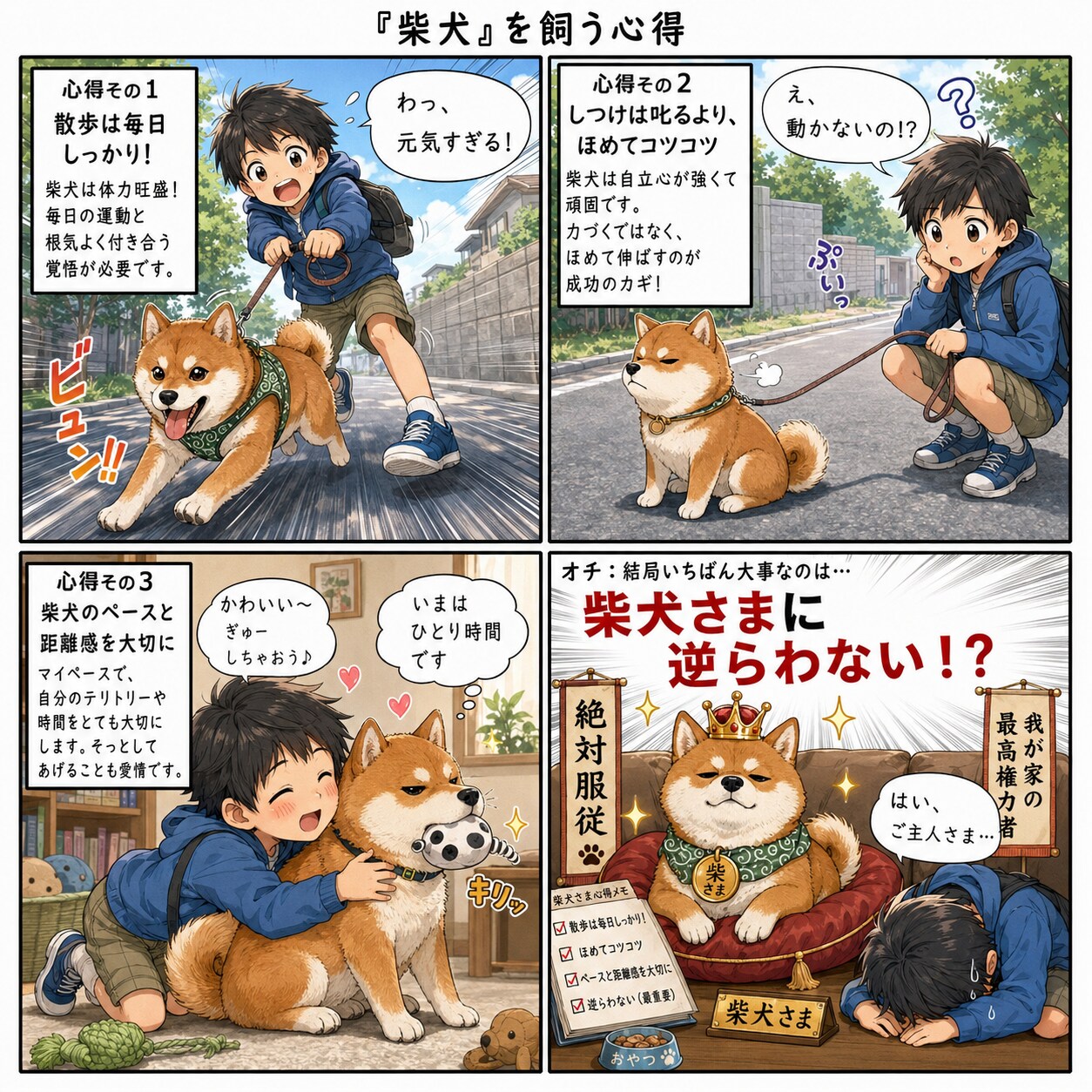 「柴犬」を飼う心得 | の人気AIイラスト・グラビア