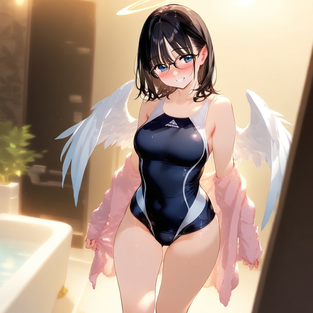 水着でお風呂！