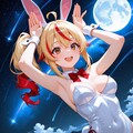 バニーと満月と流星 4枚目
