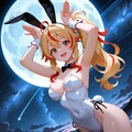 バニーと満月と流星 3枚目