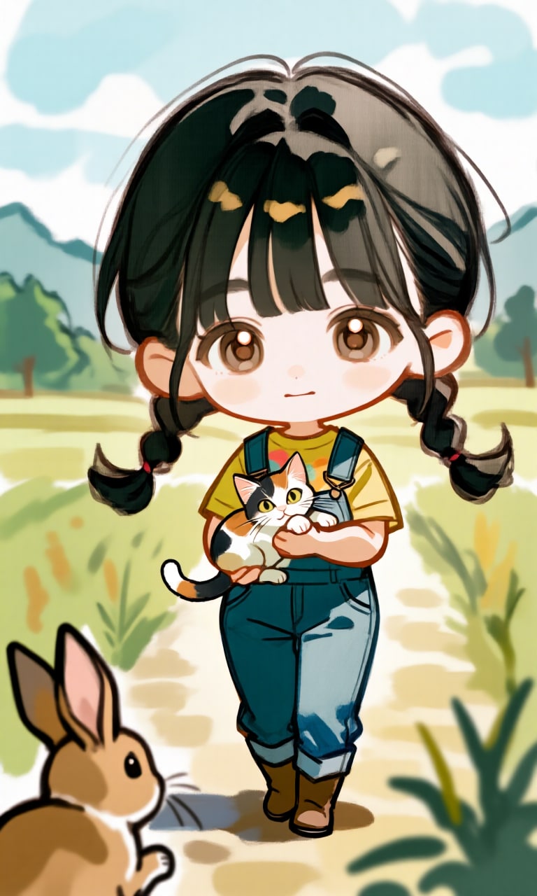 畑に行った