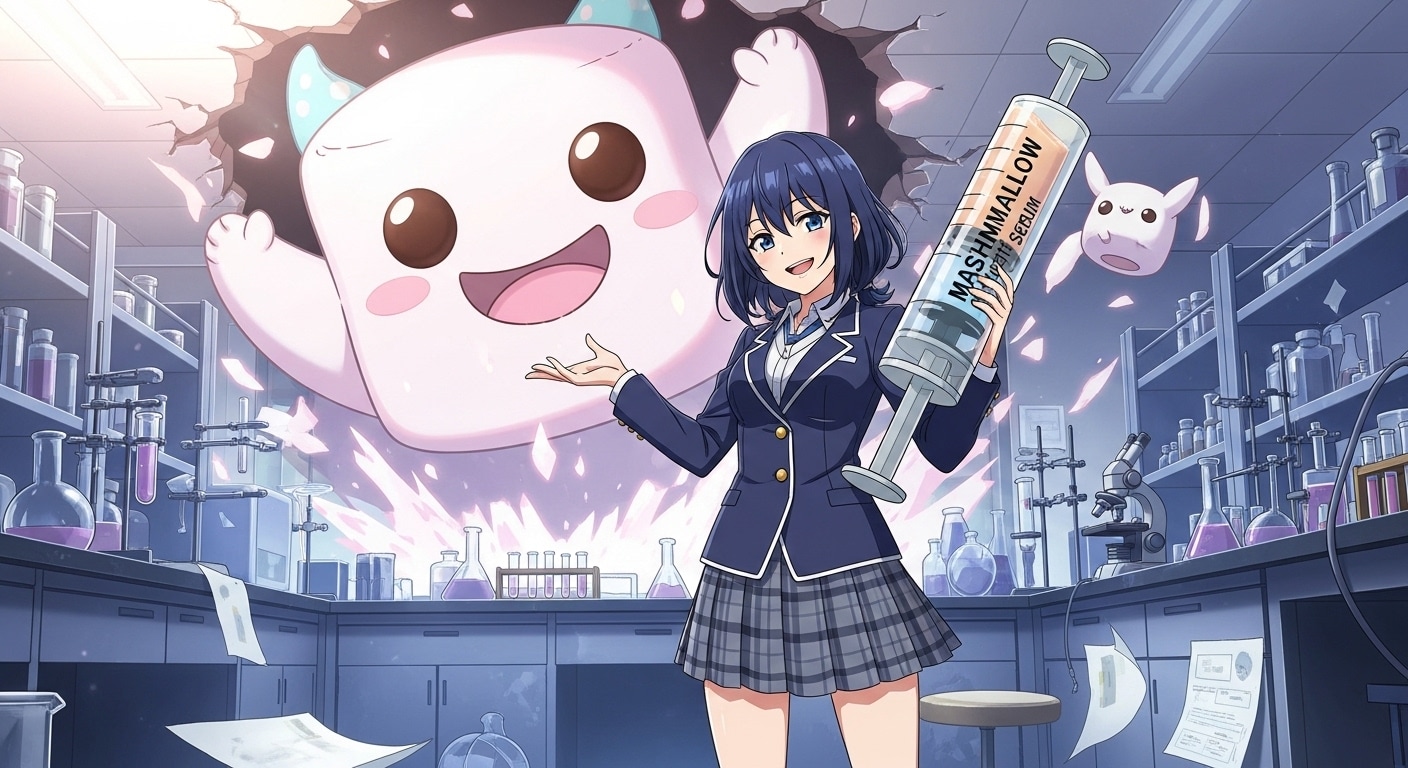 マシュマロお化け降臨 | の人気AIイラスト・グラビア
