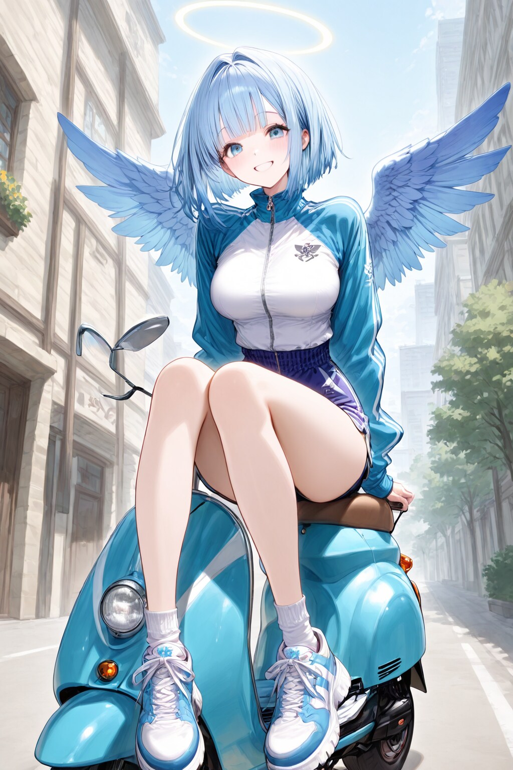 バイクに乗る天使少女_CORIS