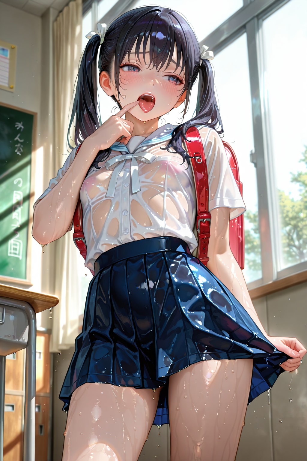 びしょ濡れ