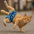 夏だから履かされた猫 5枚目