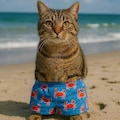 夏だから履かされた猫 7枚目