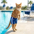 夏だから履かされた猫 2枚目