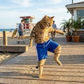 夏だから履かされた猫 4枚目