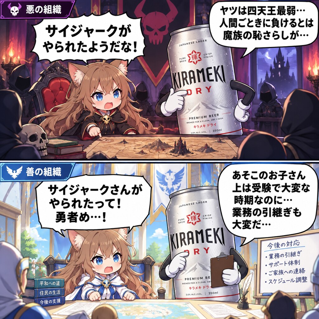 四天王の最初の１人がやられたあと