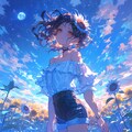 オフショルダーとショートパンツ 7枚目