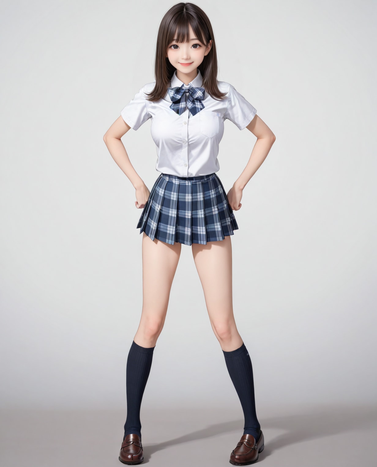 シンプルJK立ち絵 | の人気AIイラスト・グラビア