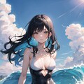 インナーカラーと水着 7枚目