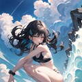 インナーカラーと水着 11枚目