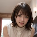 頬を赤くしている女性 3 2枚目