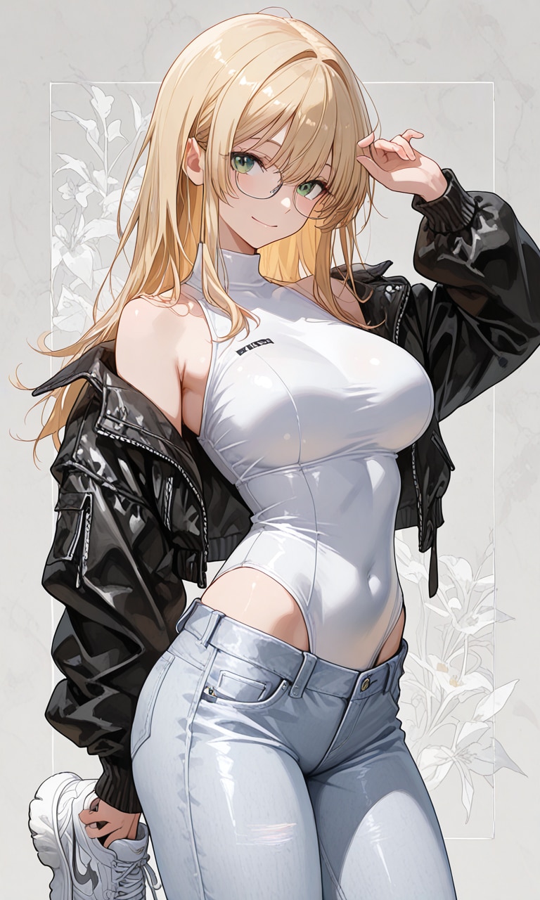 ジャケット×ボディスーツ
