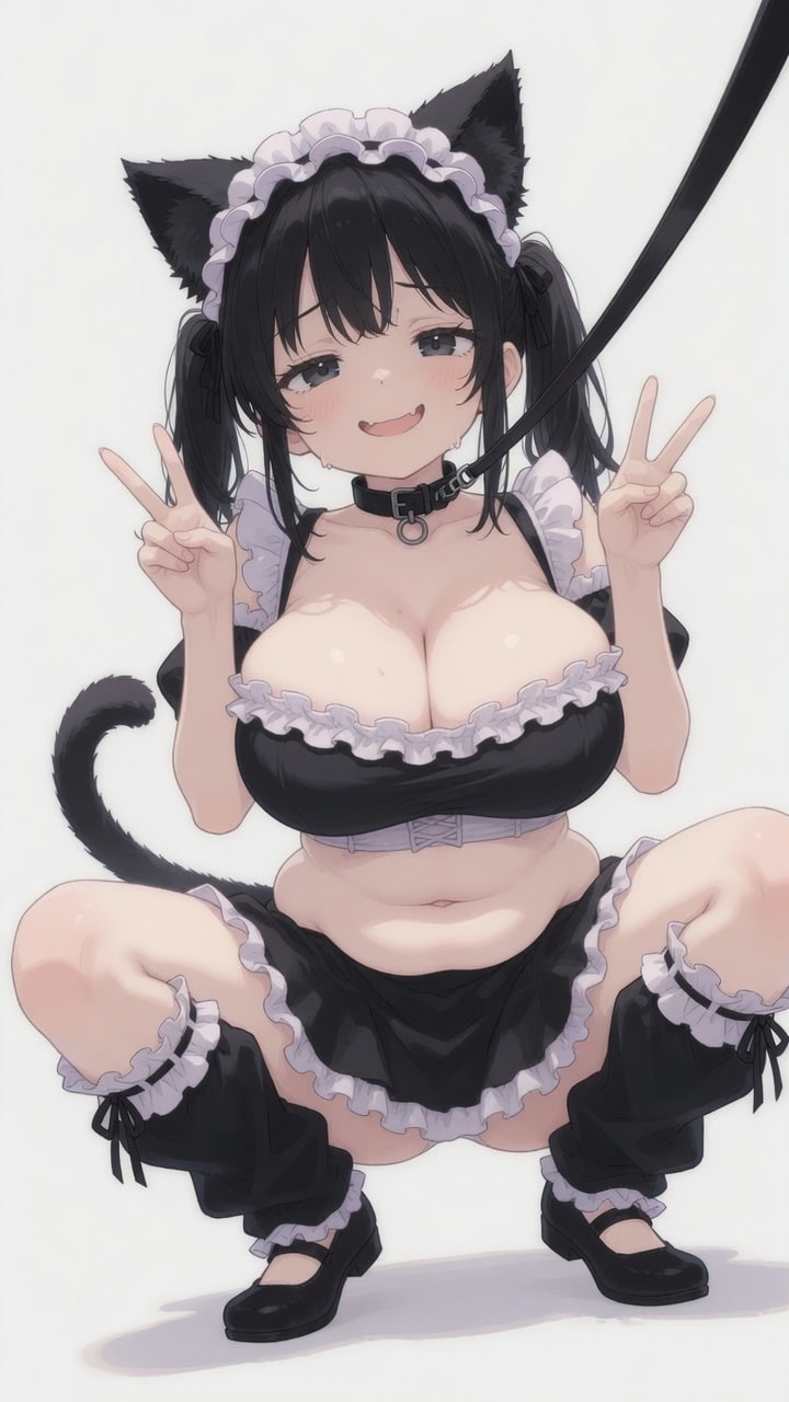 だらしないお腹ピース